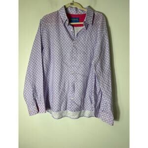 Michael's Pink and Blue Long Sleeve Button Up Shirt Sz XL